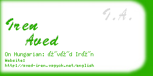 iren aved business card